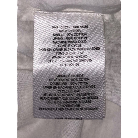 JOIE White Porcelain NWT Corynn Eyelet Dress Size Large - Picture 9 of 10